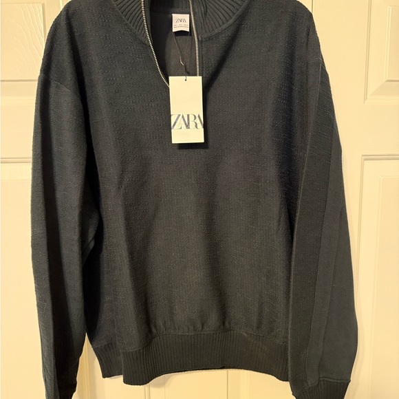NWT! Men’s Zara Quarterzip Sweater - Picture 2 of 5